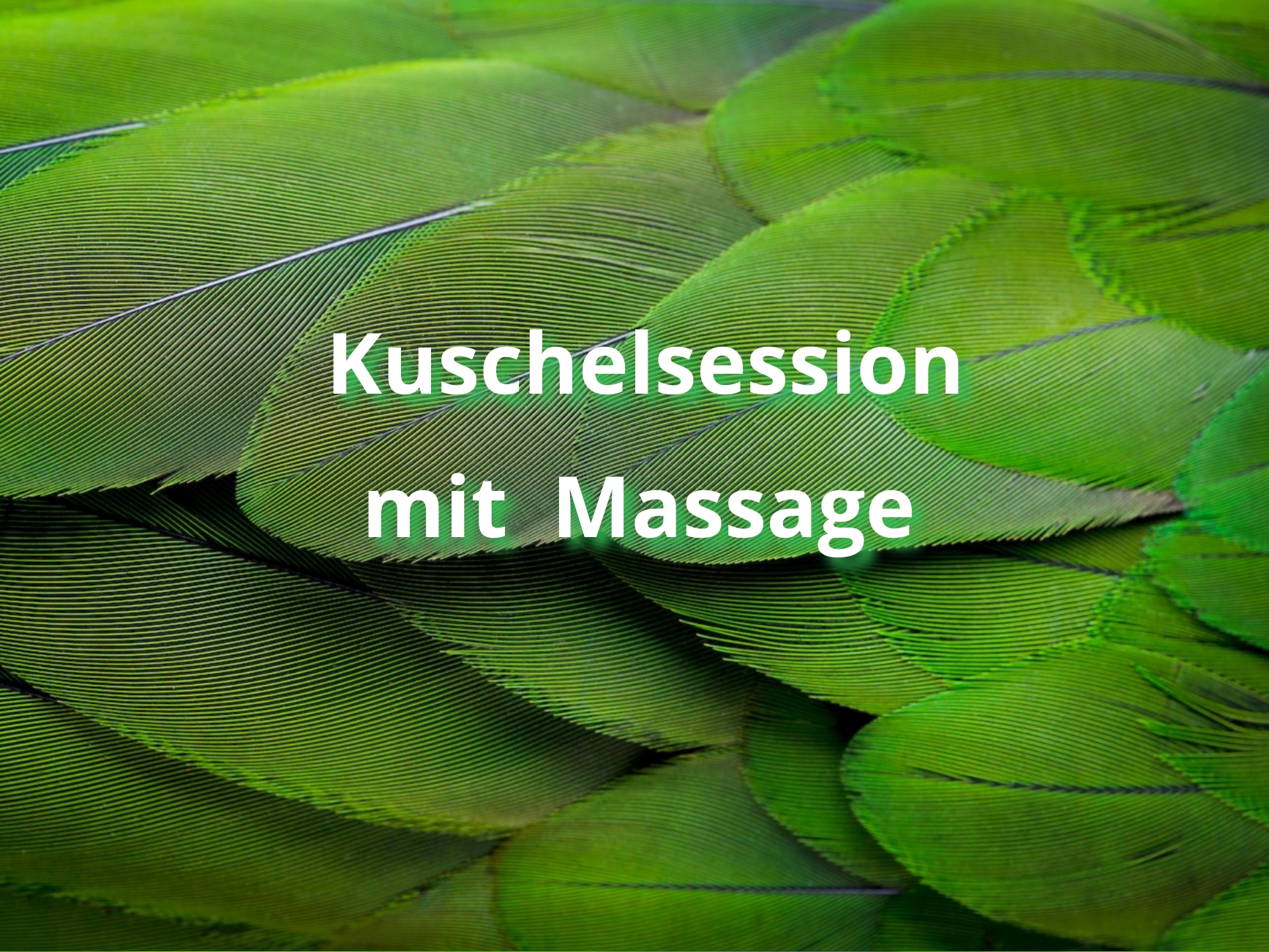 Kuscheln und Massage